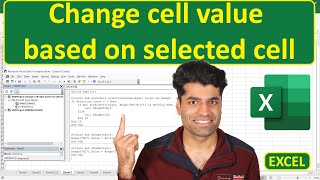 Change cell value based on selected cell by using Excel Macro VBA code