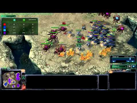 1v2 mass raven p2of2 - Starcraft 2 HD