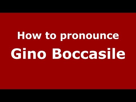 How to pronounce Gino Boccasile (Spanish/Argentina) - PronounceNames.com