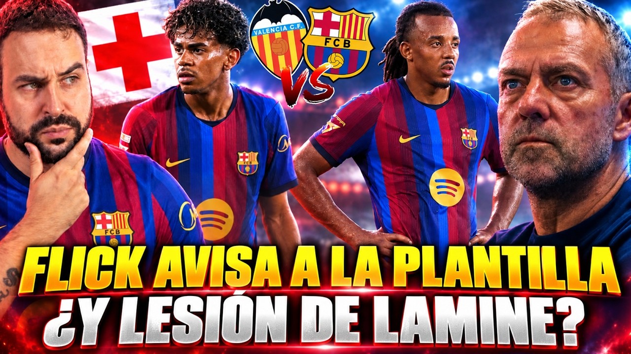 💥FLICK AVISA a la PLANTILLA "CUIDADO" - ¿LESIÓN de LAMINE? NO ENTRENA y SOBRE DERROTA del MADRID