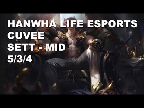 Hanwha Life Esports CuVee Mid Sett vs LeBlanc - KR Challenger Rank Game 10.7