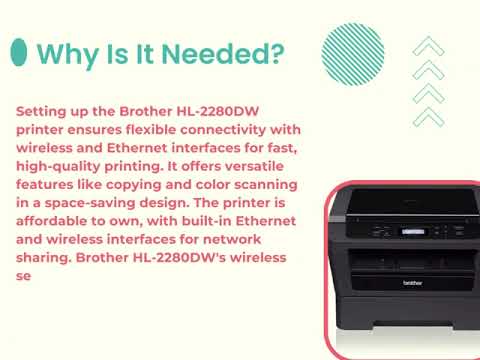Thumbnail for Brother HL-2280DW Wireless Setup