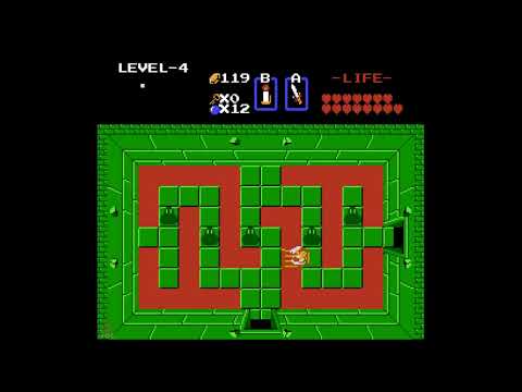 How to Get the Small Key in Level 4 (2nd Quest) - The Legend of Zelda Second Quest 100% Walkthrough