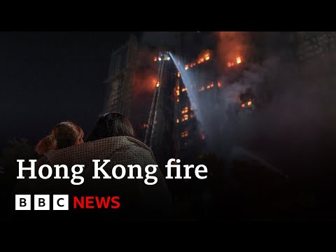 【國際時事】香港大火造成至少36死 279人失蹤 (At least 36 killed in Hong Kong fire with 279 still missing, authorities say | BBC News)