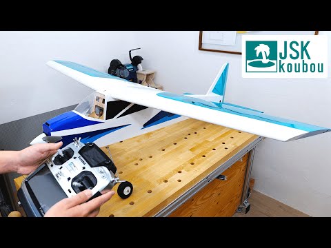 Play with radio control airplane - Futaba Sky Leaf Classic