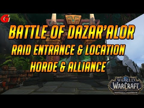 Battle of Dazar'alor Raid Entrance & Location