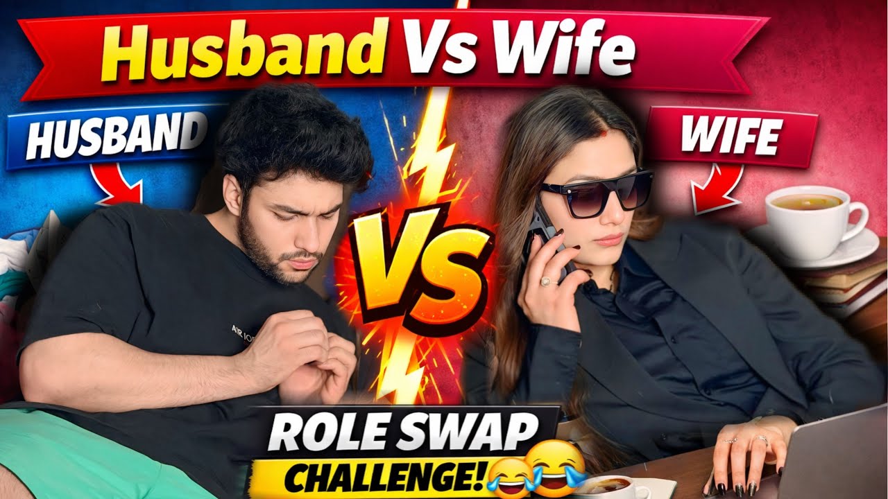 HUSBAND vs WIFE ROLE SWAP CHALLENGE 😱| @tusharshrutivlogs 