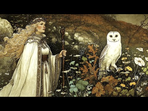 The Feathered Oracle 🦉 Celtic Music with Harp ☘️ Medieval Music 🧙🏼‍♀️ The Druidess and the Owl