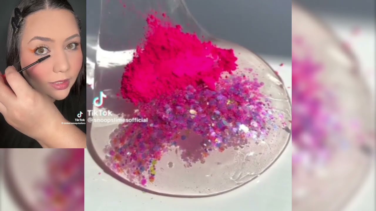 Histórias de Débora Maquiadora com slime