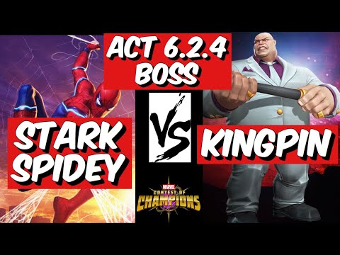 Act 6.2.4 Kingpin Boss 1 shot with Sparky r4 unduped | Marvel Contest of Champions (MCOC)