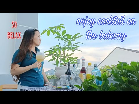 Desfrute de coquetéis na varanda, então relaxe - tome coquetéis sem parar