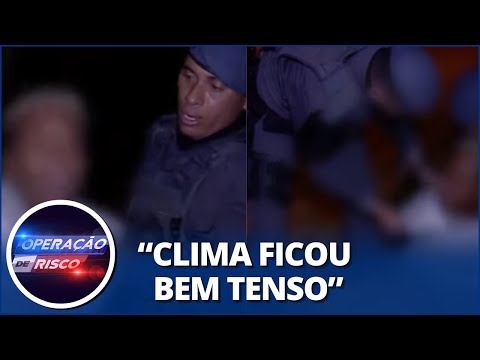 Criminosa fica alterada e dá trabalho aos policiais: “Não precisa me algemar”