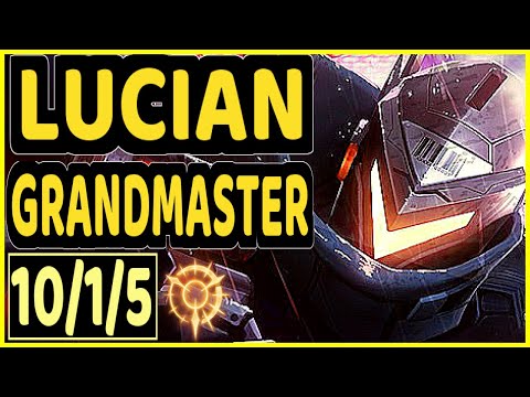 DOVE (LUCIAN) - 10/1/5 KDA MID GAMEPLAY - KR Ranked GRANDMASTER