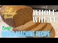 Whole Wheat Sandwich Bread Machine Recipe! 100% WW Flour - NOT DENSE! EASY! #recipe