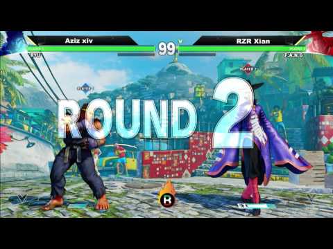 Aziz xiv vs RZR Xian Kuwait Battle Royale 2016 Street Fighter V Top 8