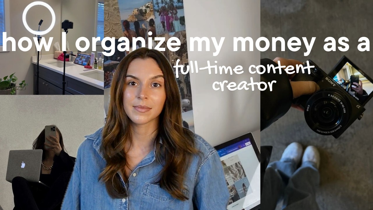 how I manage money as a content creator (systems breakdown) | influencer budgeting tips