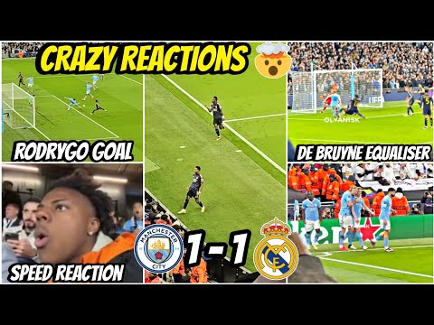 🤯CRAZY Reactions as De Bruyne huge comeback vs Real Madrid | All Goals and Highlights
