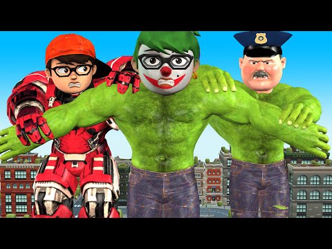 Father and Son Nick Become Avenger IronNick Hero Protect City - Scary Teacher 3D Funny Animation