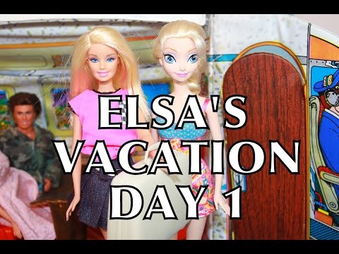 Frozen ELSA VACATION Barbie Airplane Day 1 Vintage Plane