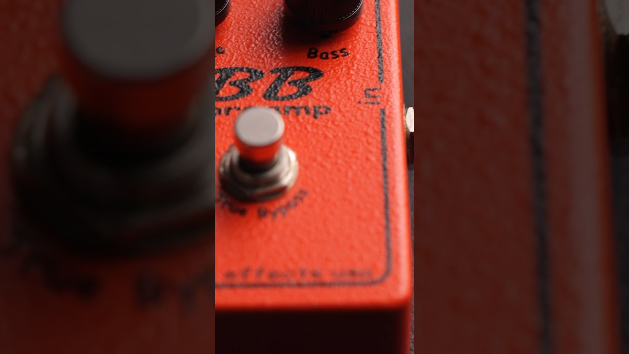 O timbre de overdrive desse pedal é fantástico! BB PREAMP!
