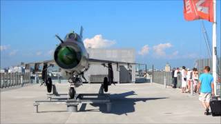 preview picture of video 'Finnish Air Force MiG-21 on Verkkokauppa Sightseeing Terrace - Helsinki Finland'