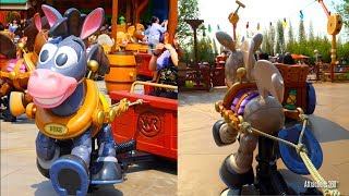 [4K] Woody&#39;s Roundup Ride - Toy Story Land - Shanghai Disneyland