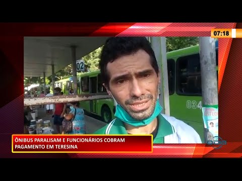 Paralisação dos í´nibus inicia, trabalhadores pedem melhorias e apenas 30% da frota roda 08 02 202