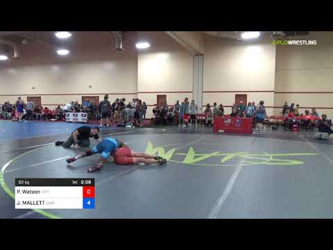2018 Marine Corps US Open/Masters D Greco Roman 62 RR Rnd 2 - Perry Watson (Left) Vs. JEFFREY MALL