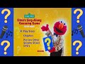 Sesame Street ELMO S SING ALONG GUESSING GAME 2003 DVD Menu Walkthrough