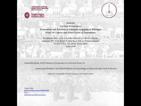 Prof. Antonella Stirati on Labour and Other Forms of Dependence