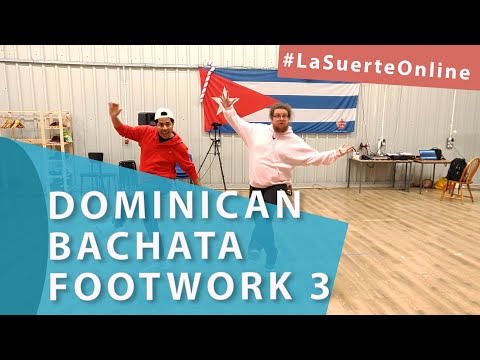 Dominican bachata footwork 3 - Intermediate Sequence