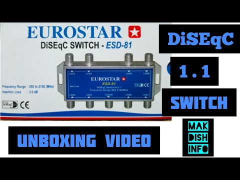 #EUROSTAR# ⭐ #DiSEqC Switch 1.1 #ESD - 81#