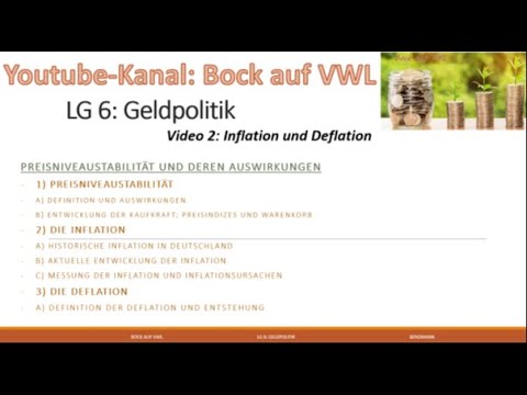 Preisniveaustabilität, Inflation und Deflation