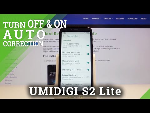 How to Manage Automatic Correction in Umidigi S2 Lite – Turn On/Off Predictive Text