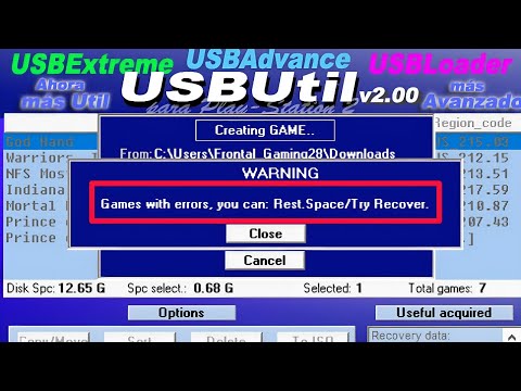 Cara Atasi Usbutil Games with Errors you can | Solusinya Simpel Banget Mudah !!