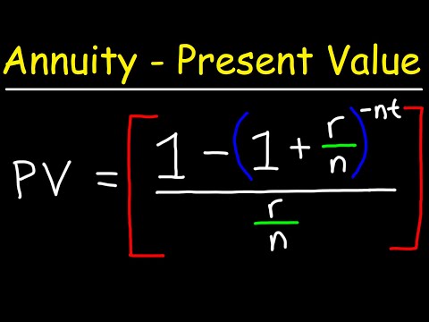 How To Calculate The Present Value of an Annuity Video