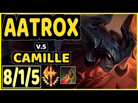 KIIN (AATROX) vs CAMILLE - 8/1/5 KDA TOP GAMEPLAY - KR Ranked MASTER