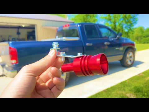 10$ AMAZON Turbo Exhaust Whistle VS Ram 1500!! (Does It Work??)