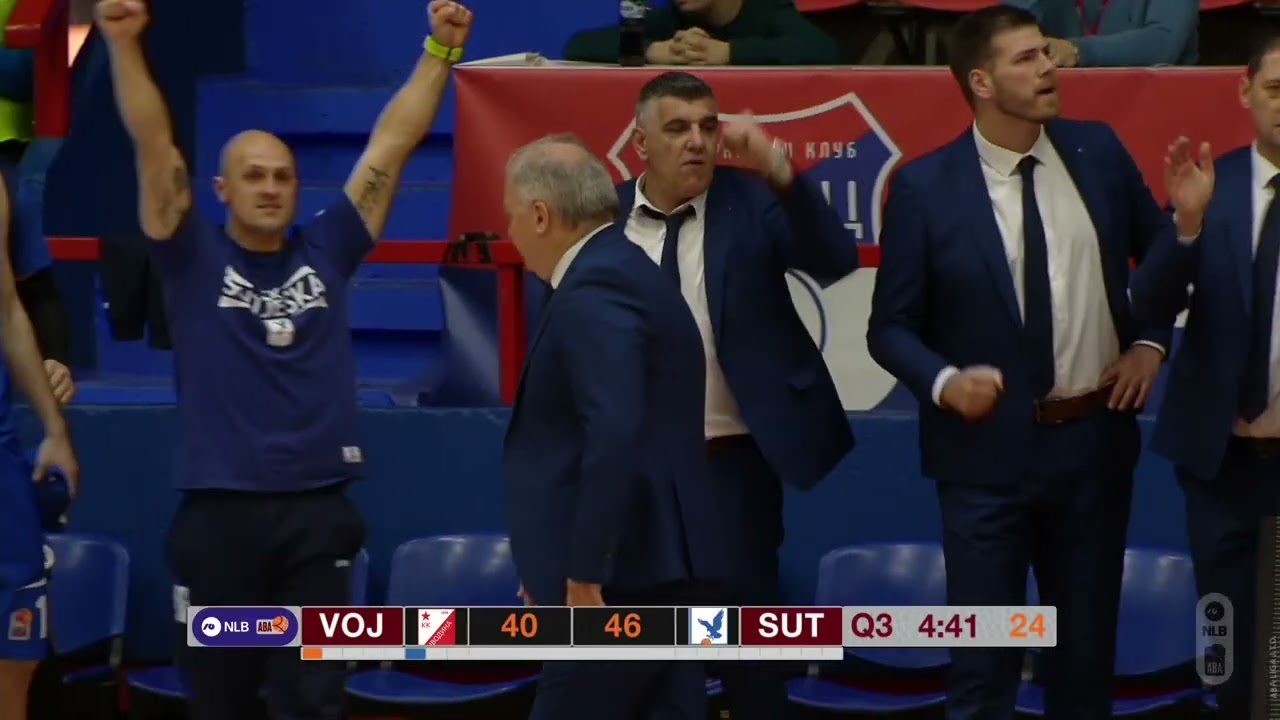 NLB ABA League 2 2021/22 highlights, Round 9: Vojvodina - Sutjeska (10.2.2022)