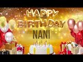NANi Happy Birthday Nani
