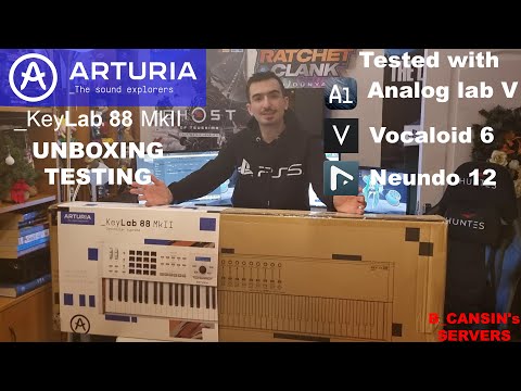 #unboxing Arturia _KeyLab 88 MkII and testing