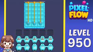Pixel Flow Level 950 Solution Walkthrough