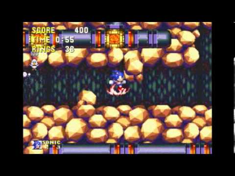 Sonic 3 and Knuckles - Lava Reef 1 Sonic: 1:27 (Speed Run)