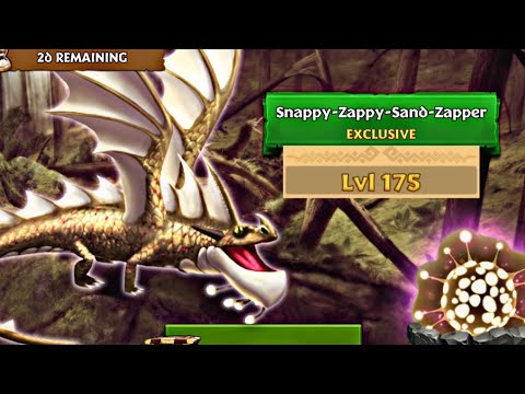 Snappy-Zappy-Sand-Zapper Max Level 175 Titan Mode - Exclusive Shockjaw - Dragons:Rise of Berk
