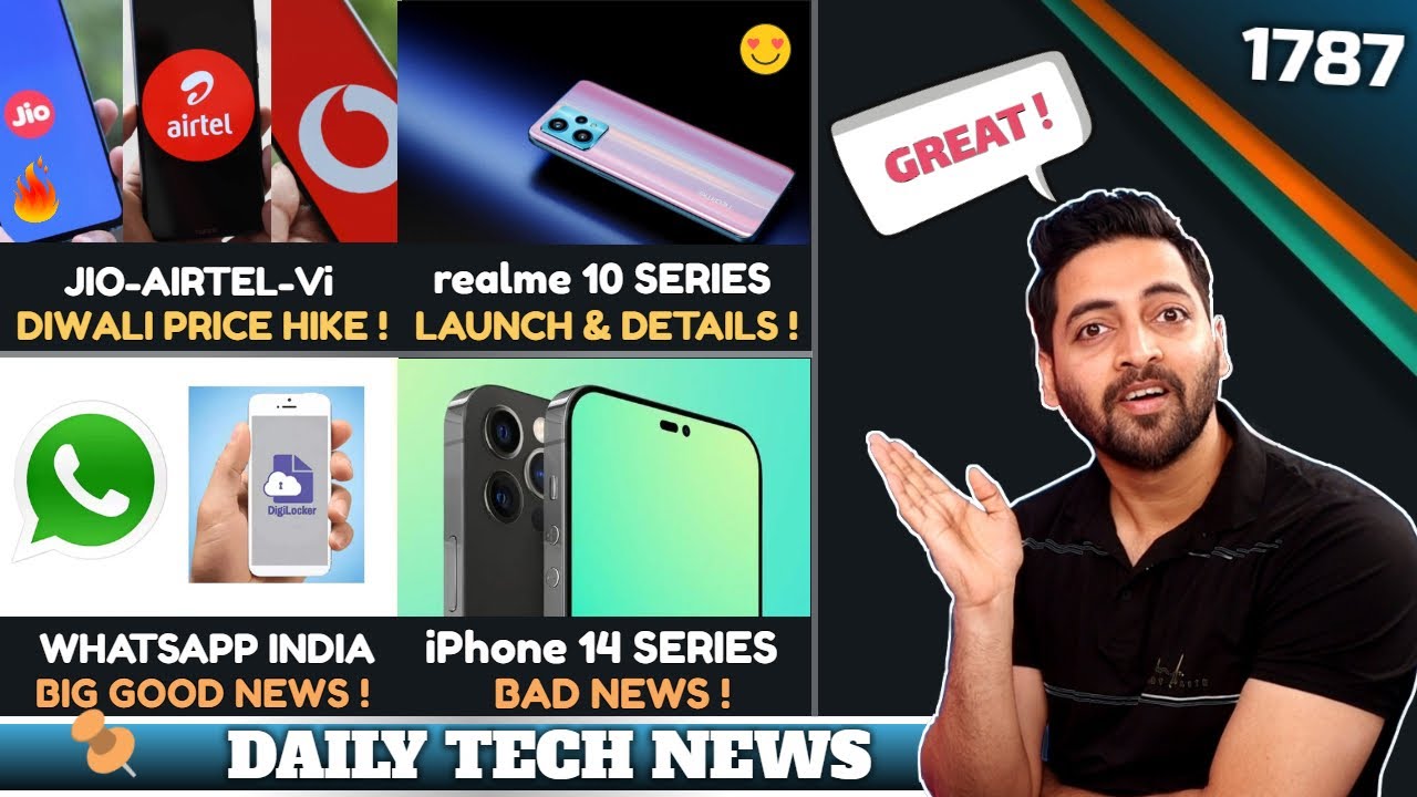 realme 10 Series Launch,Jio-Airtel-Vi Diwali Bad News😌,iPhone 14 Bad News,WhatsApp India Good News
