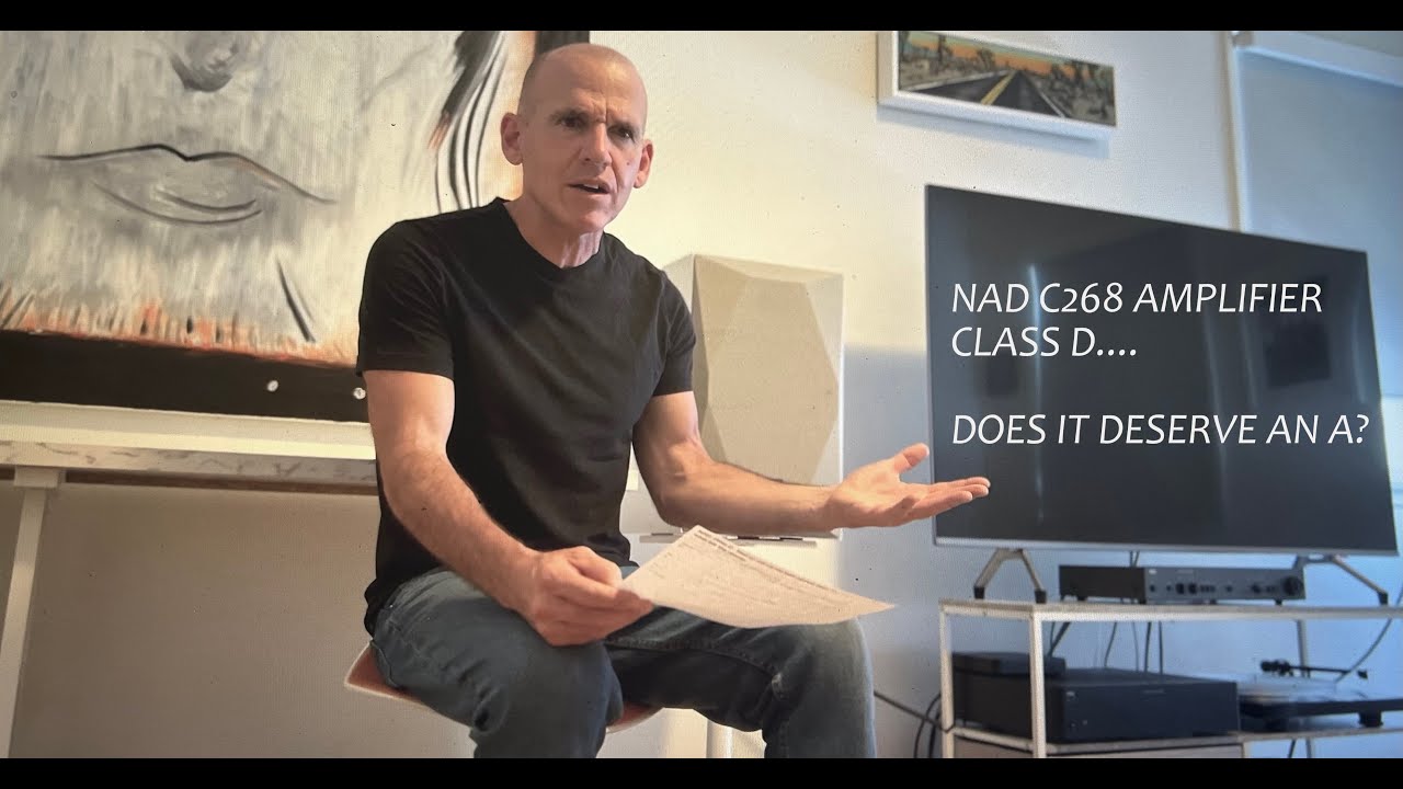 NAD C268 Class D Stereo Amplifier. Does it deserve an 'A'?  let's listen. Also, see description.