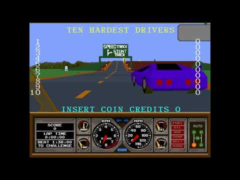 Hard Drivin (arcade)[1989]