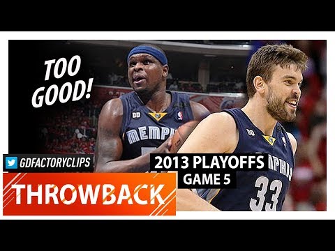 Throwback: Zach Randolph & Marc Gasol Game 5 Highlights vs Clippers (2013 Playoffs) - TOO SICK!
