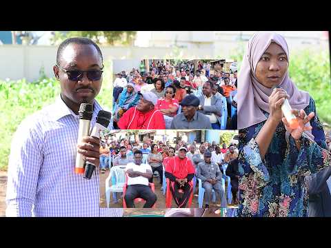 WANANCHI WALIAMSHA BAADA YA MWENYEKITI KUTANGAZA KUJIUZULU KWENYE MKUTANO WA HADHARA.