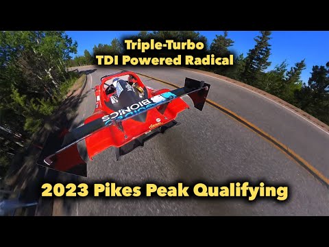 This Triple-Turbo Diesel Radical Qualified 16th at Pikes Peak